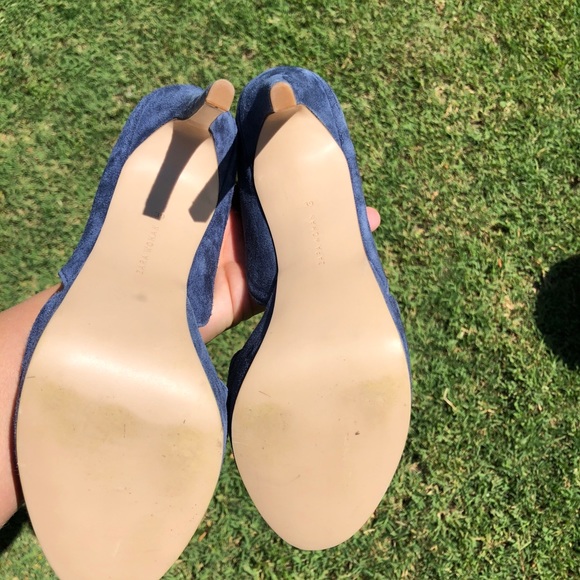 Zara blues suede platform stiletto - Picture 6 of 7